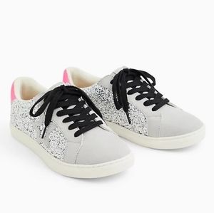 White Glitter LowTop Sneakers